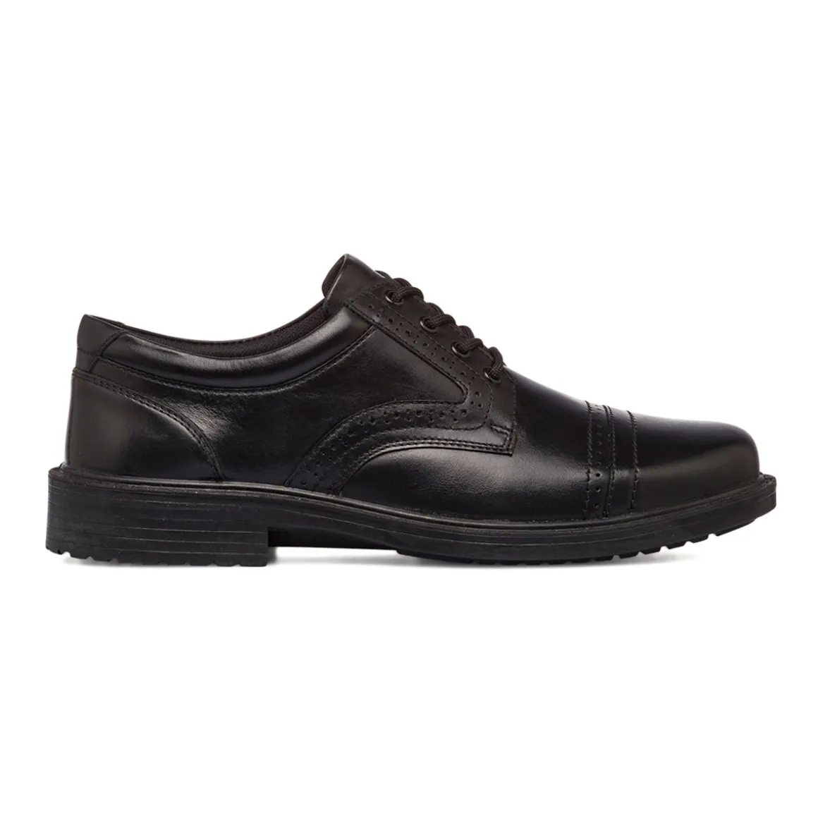 Stringate derby comfort nere da uomo con dettagli brogue P Soft