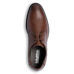 Stringate derby da uomo marroni con punta liscia Riflessi Urbani
