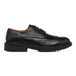 Stringate derby da uomo nere con dettagli brogue Riflessi Urbani