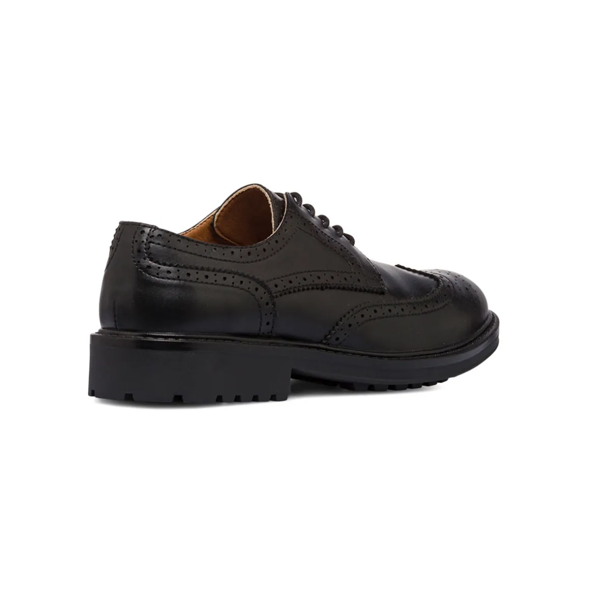 Stringate derby da uomo nere con dettagli brogue Riflessi Urbani