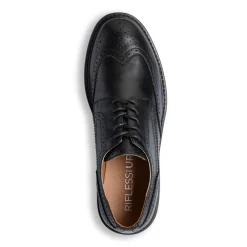 Stringate derby da uomo nere con dettagli brogue Riflessi Urbani