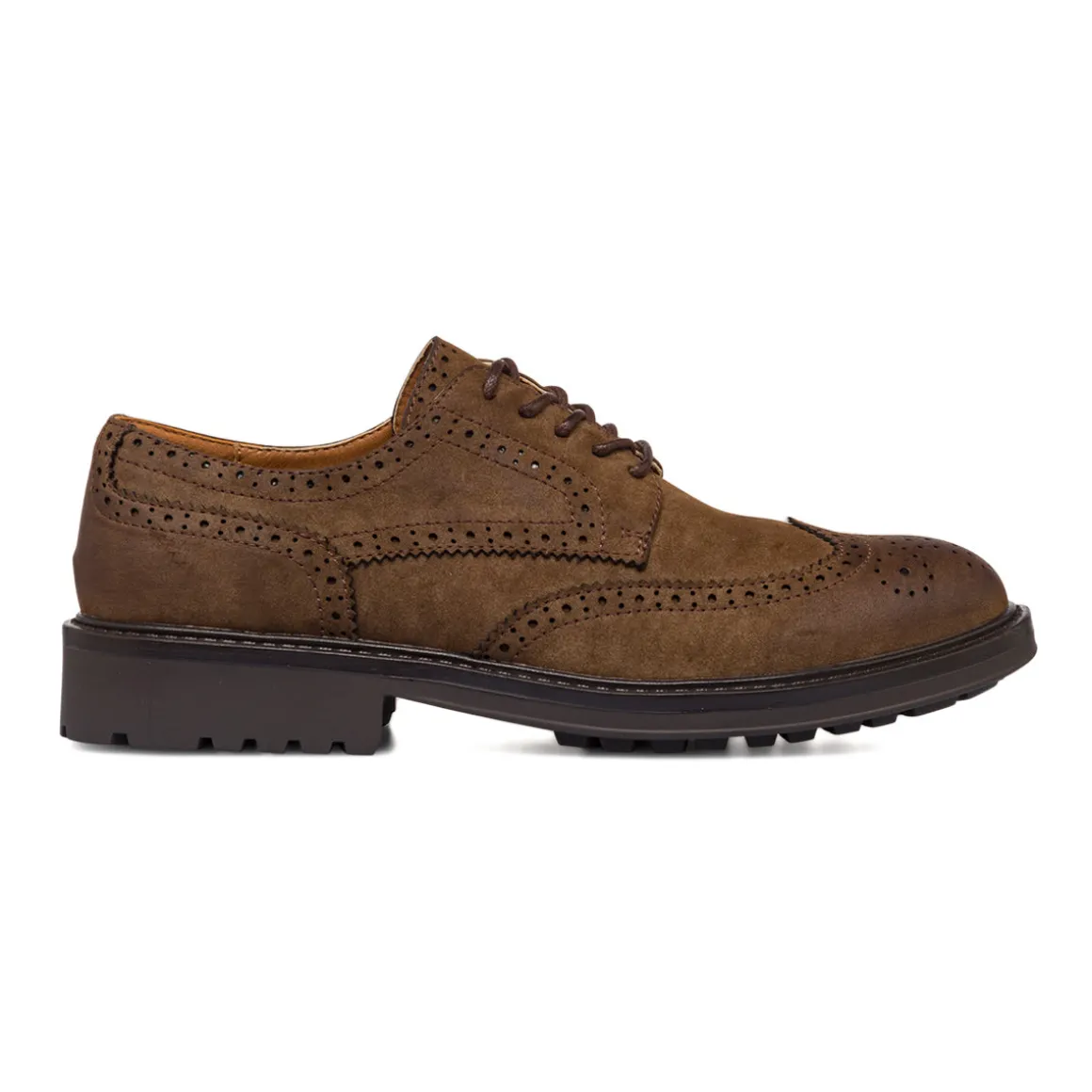 Stringate derby eleganti uomo marroni effetto scamosciato Riflessi Urbani