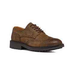Stringate derby eleganti uomo marroni effetto scamosciato Riflessi Urbani