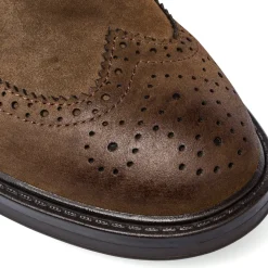 Stringate derby eleganti uomo marroni effetto scamosciato Riflessi Urbani