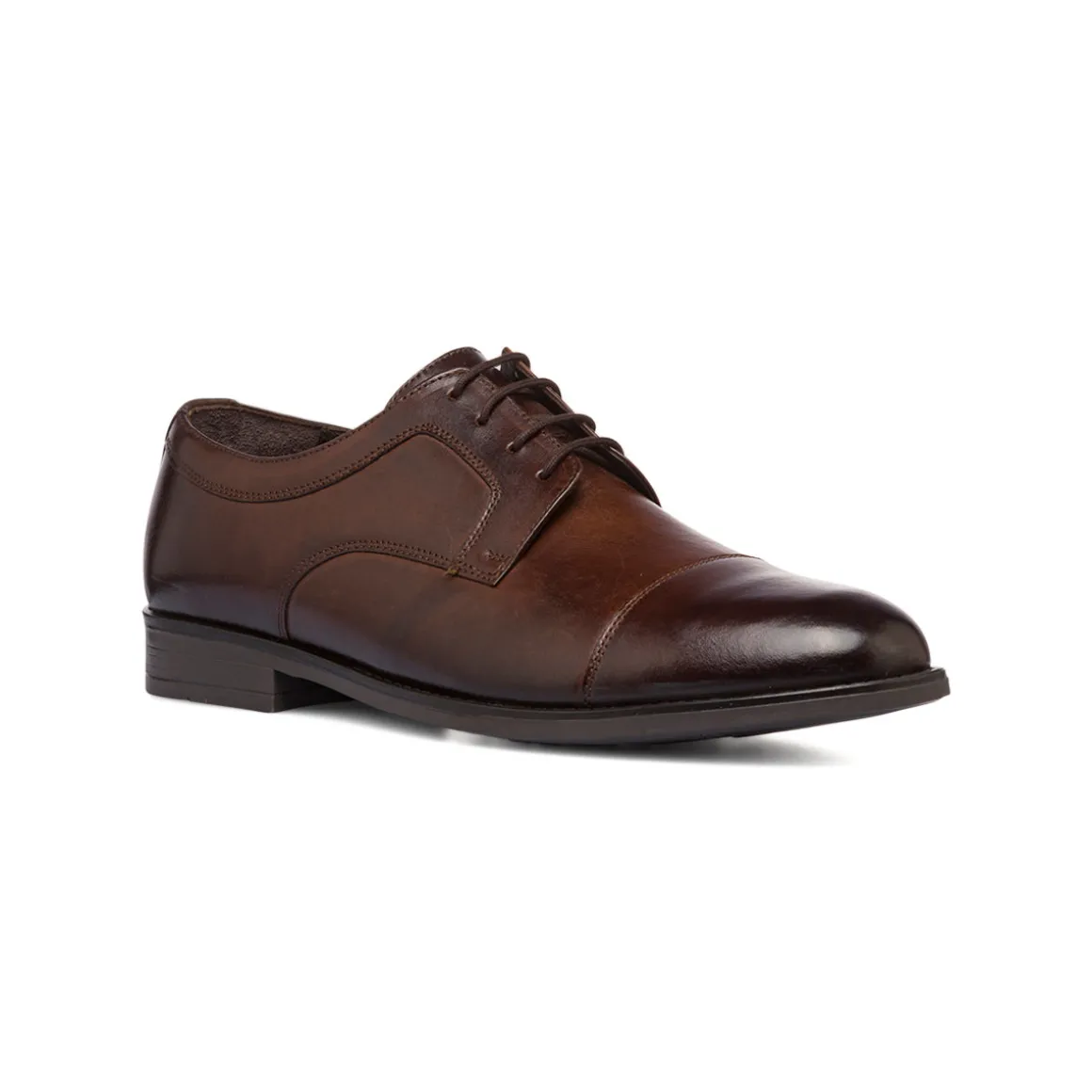 Stringate derby eleganti da uomo marroni in pelle La Cuoieria