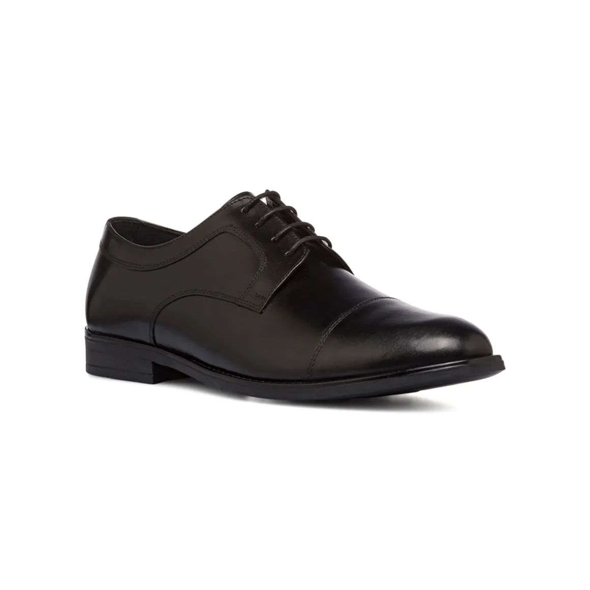 Stringate derby eleganti da uomo nere in pelle La Cuoieria