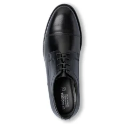 Stringate derby eleganti da uomo nere in pelle La Cuoieria