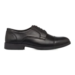 Stringate derby eleganti da uomo nere in pelle La Cuoieria