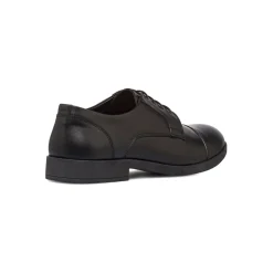 Stringate derby eleganti da uomo nere in pelle La Cuoieria