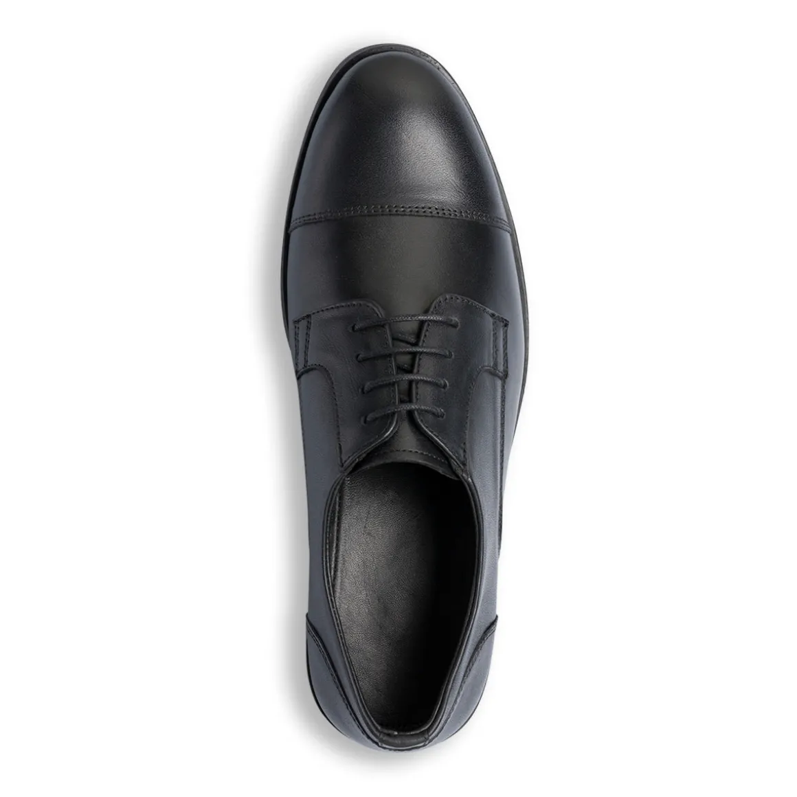 Stringate derby eleganti da uomo nere in pelle La Cuoieria