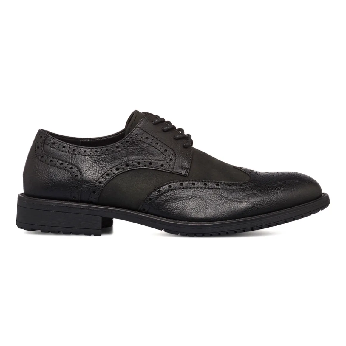 Stringate derby eleganti da uomo nere con dettagli brogue Riflessi Urbani