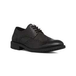 Stringate derby eleganti da uomo nere con dettagli brogue Riflessi Urbani