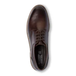 Stringate derby marroni in Pelle da Uomo con Memory La Cuoieria