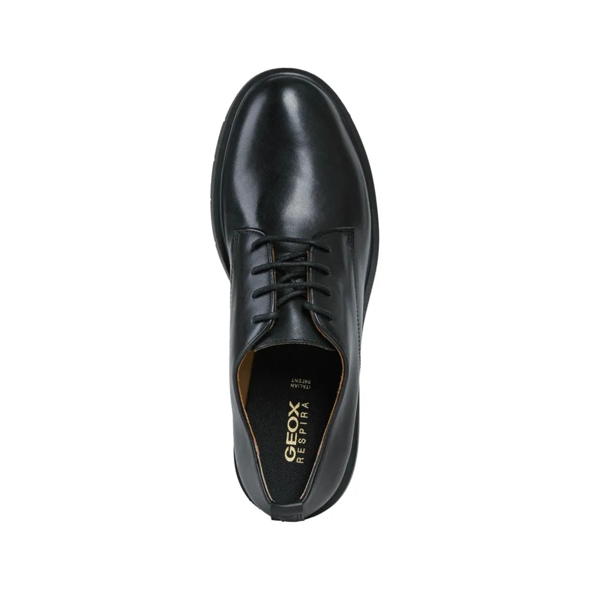 Stringate derby nere da Donna Geox Spherica con suola traspirante
