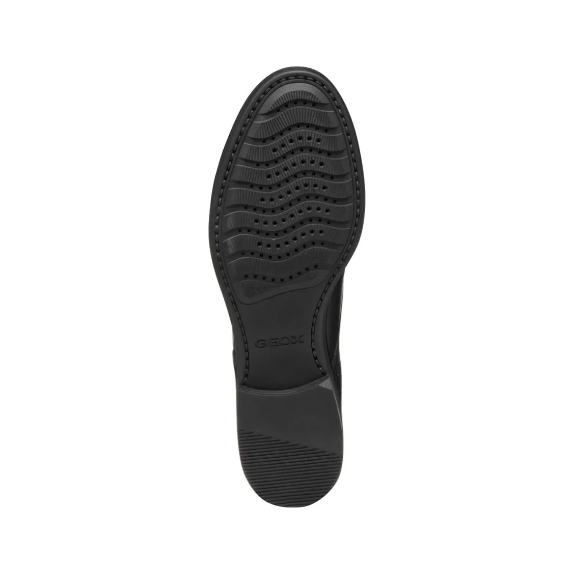 Stringate derby nere da Donna in pelle con suola traspirante Geox
