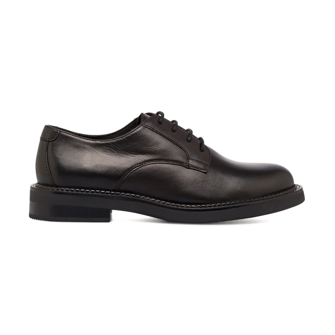 Stringate in pelle nere da Donna con suola traspirante Geox