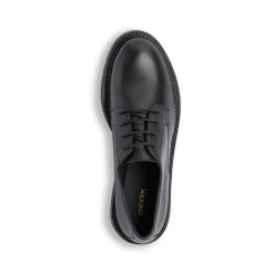 Stringate in pelle nere da Donna con suola traspirante Geox