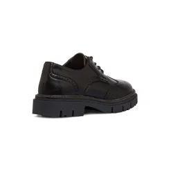 Stringate nere da donna con dettagli brogue e allacciatura derby Swish Jeans