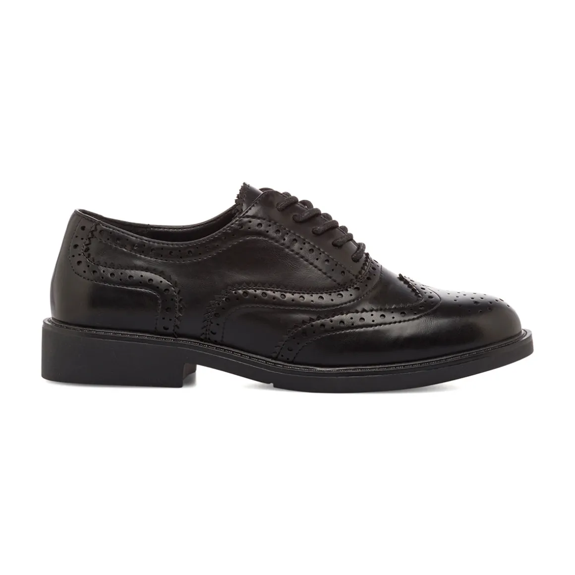 Stringate nere da donna con dettagli brogue e allacciatura oxford Swish Jeans