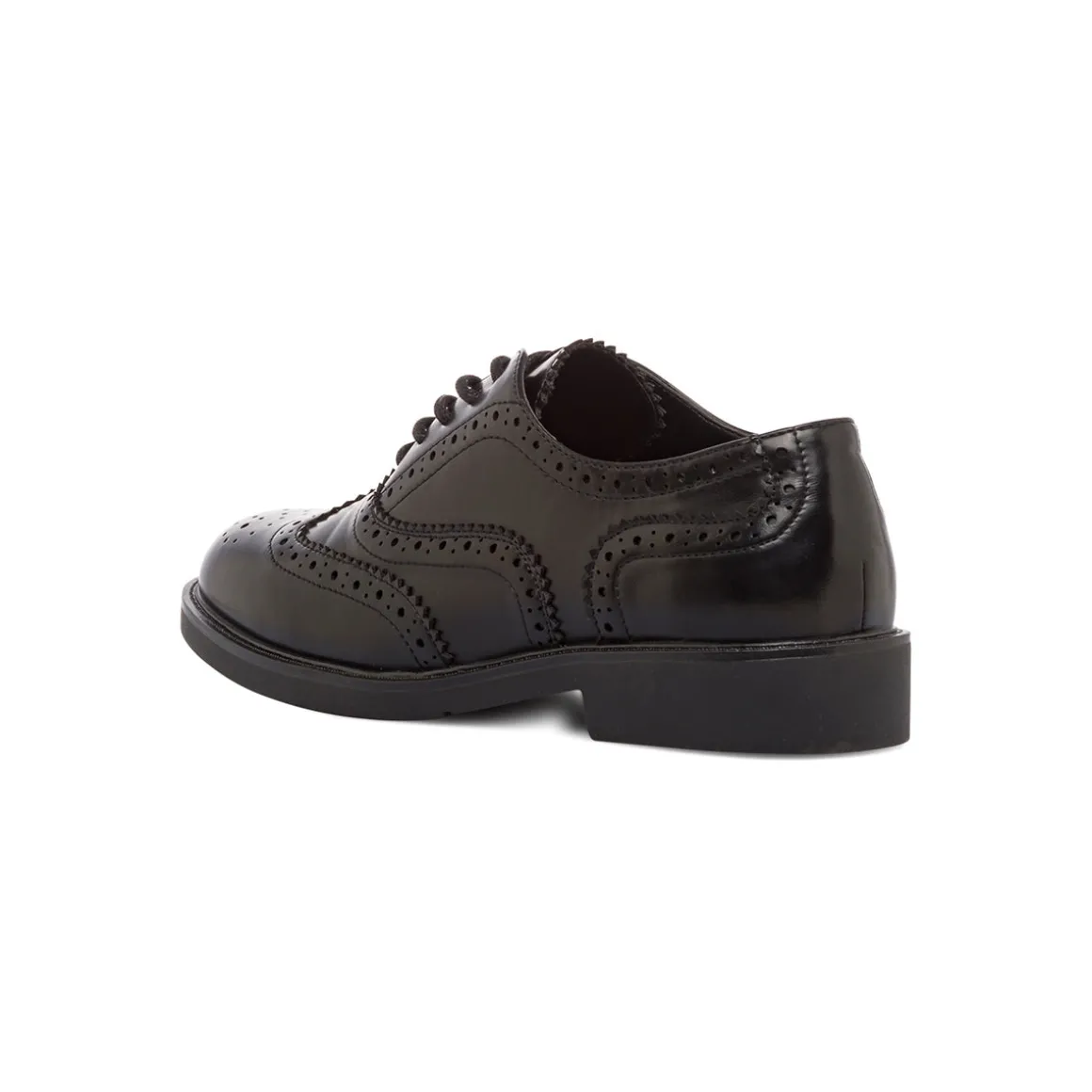 Stringate nere da donna con dettagli brogue e allacciatura oxford Swish Jeans
