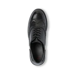 Stringate nere da donna con dettagli brogue e allacciatura oxford Swish Jeans