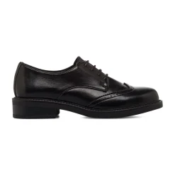 Stringate nere da Donna con dettaglio Brogue Lora Ferres