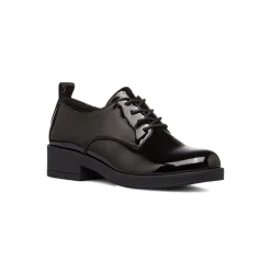 Stringate nere da donna effetto lucido e allacciatura derby Lora Ferres