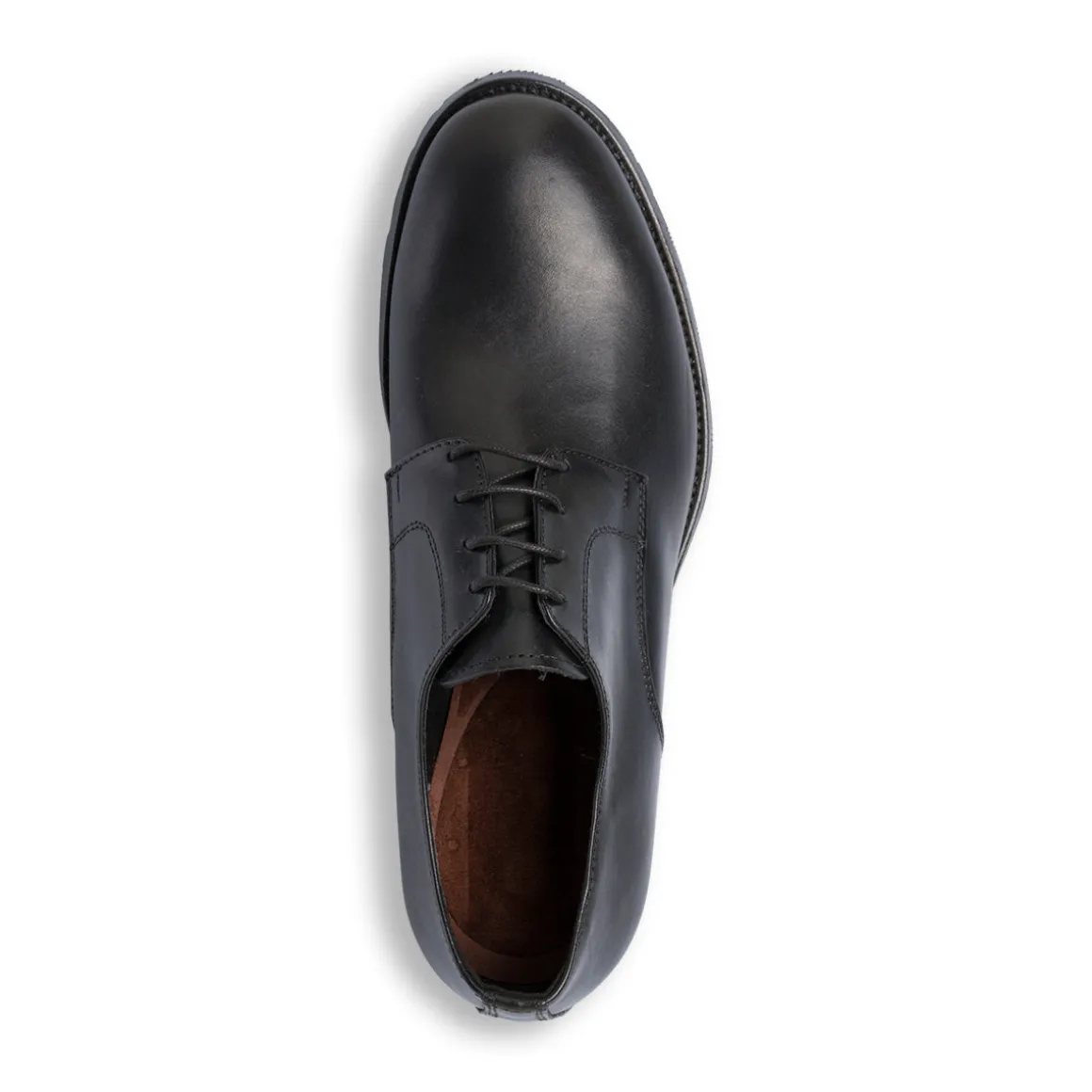 Stringate nere da Uomo in pelle con allacciatura derby Primopiano