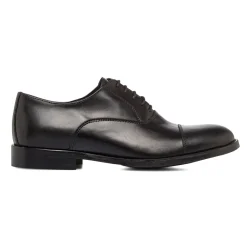 Stringate nere da Uomo in pelle con allaccatura oxford Primopiano