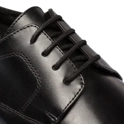 Stringate nere in pelle da uomo con allacciatura Derby La Cuoieria