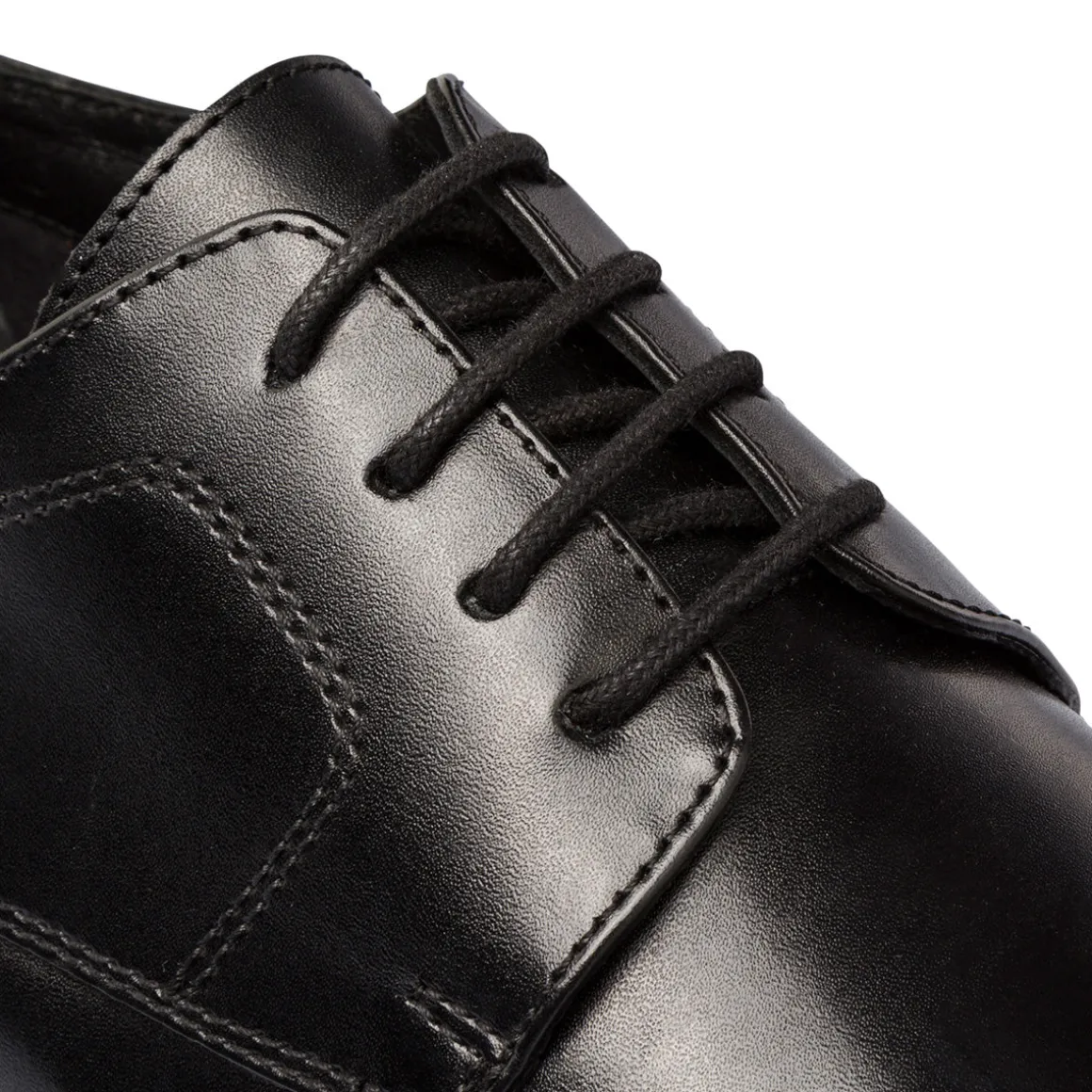 Stringate nere in pelle da uomo con allacciatura Derby La Cuoieria