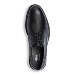 Stringate nere in pelle da uomo con allacciatura Derby La Cuoieria
