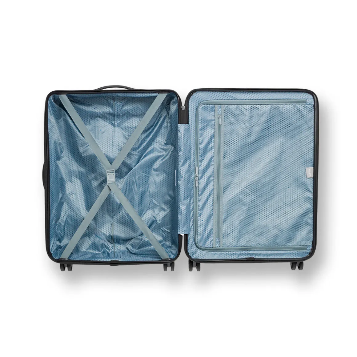 Trolley bagaglio a mano blu in ABS Delsey Paris
