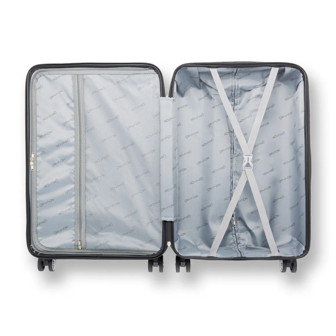 Trolley bagaglio a mano in tessuto nero Govago