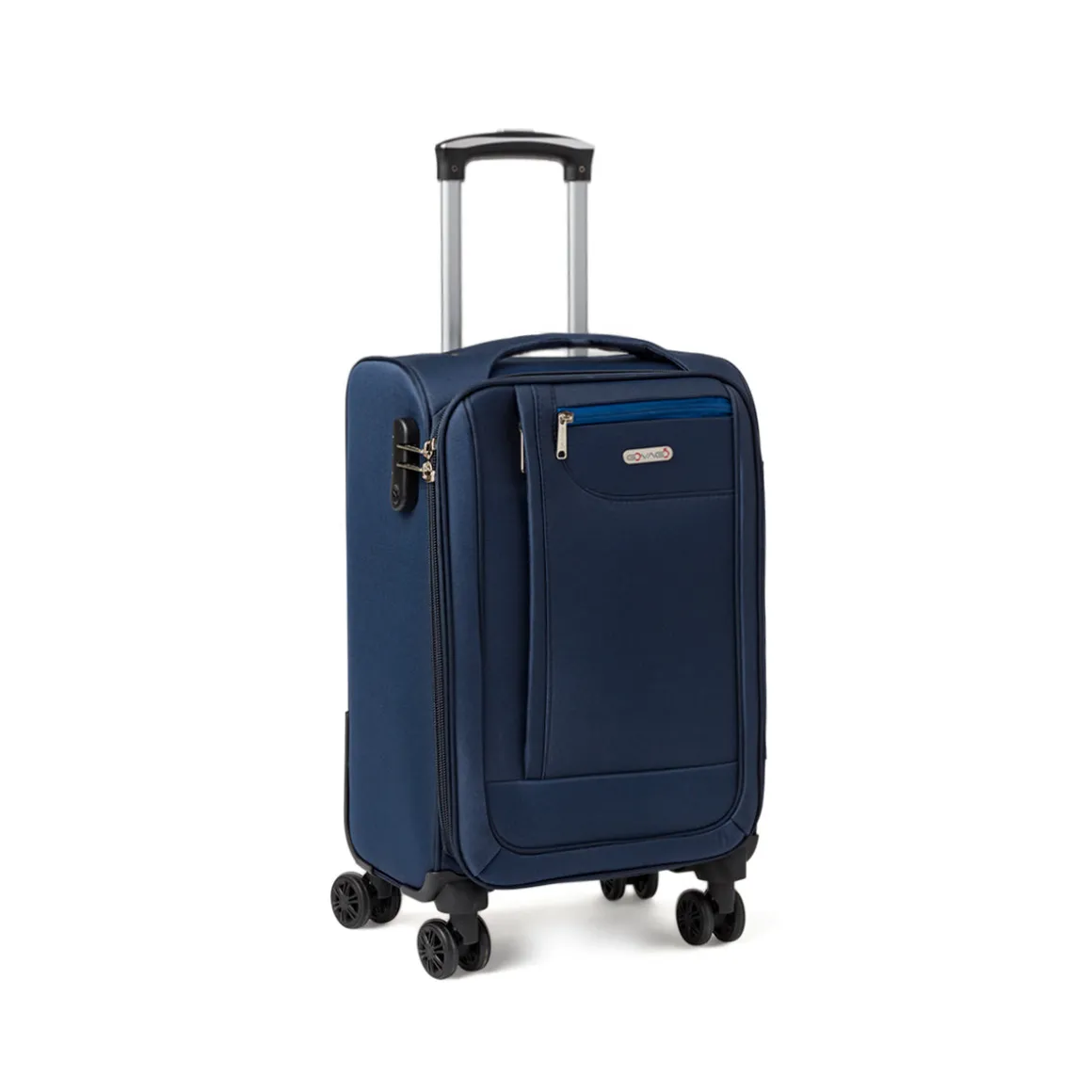Trolley bagaglio a mano in tessuto blu Govago