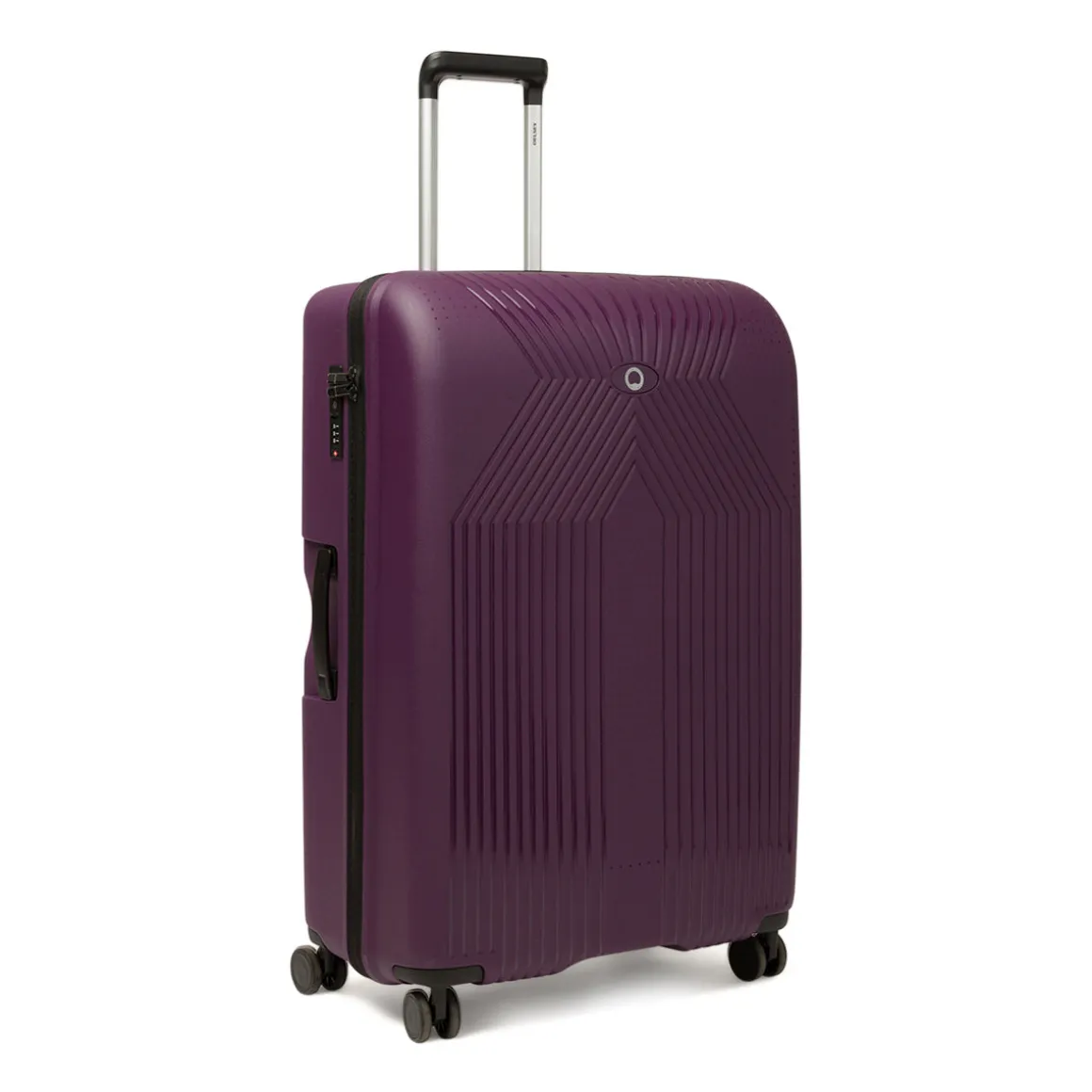 Trolley bagaglio grande viola in ABS Delsey Paris