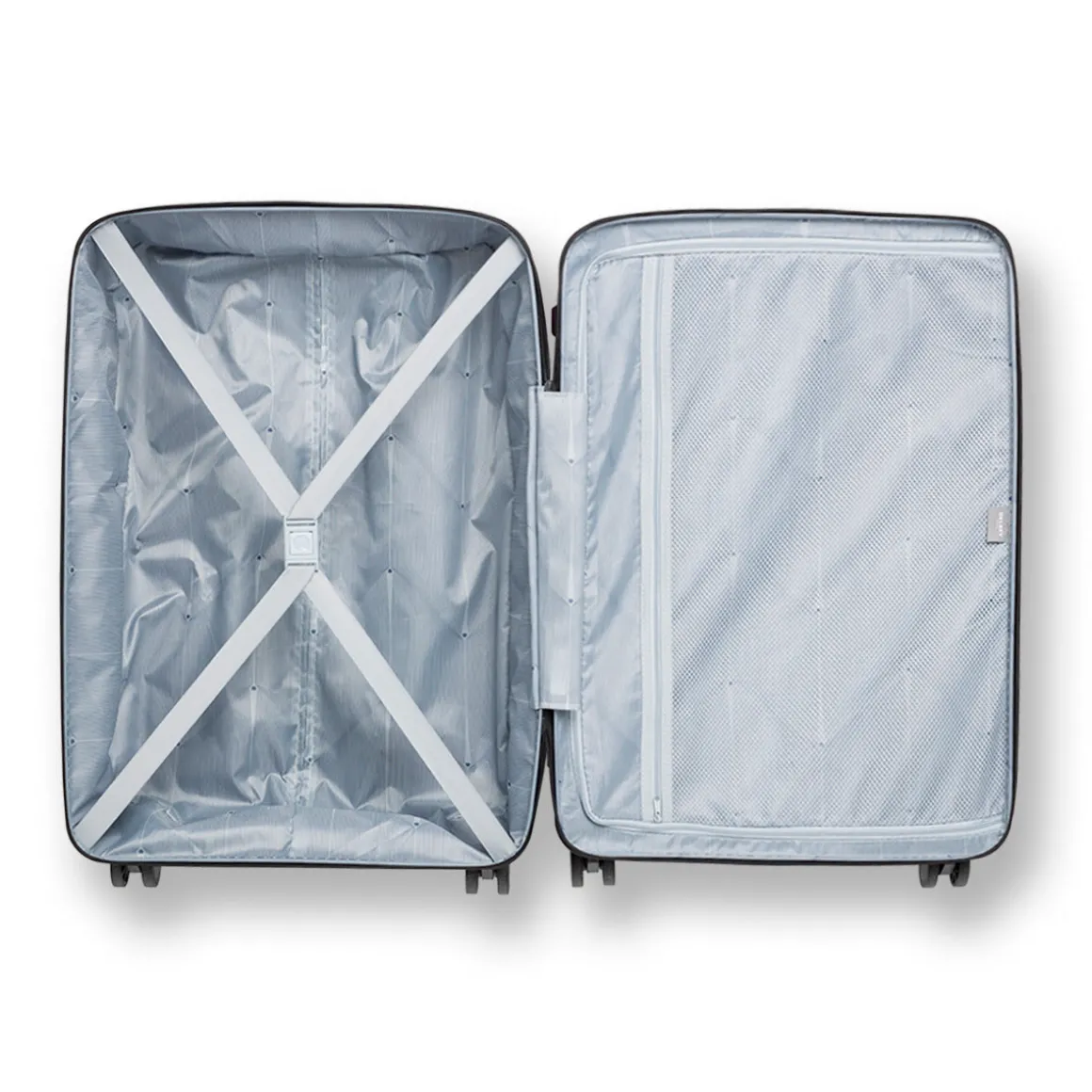 Trolley bagaglio grande viola in ABS Delsey Paris