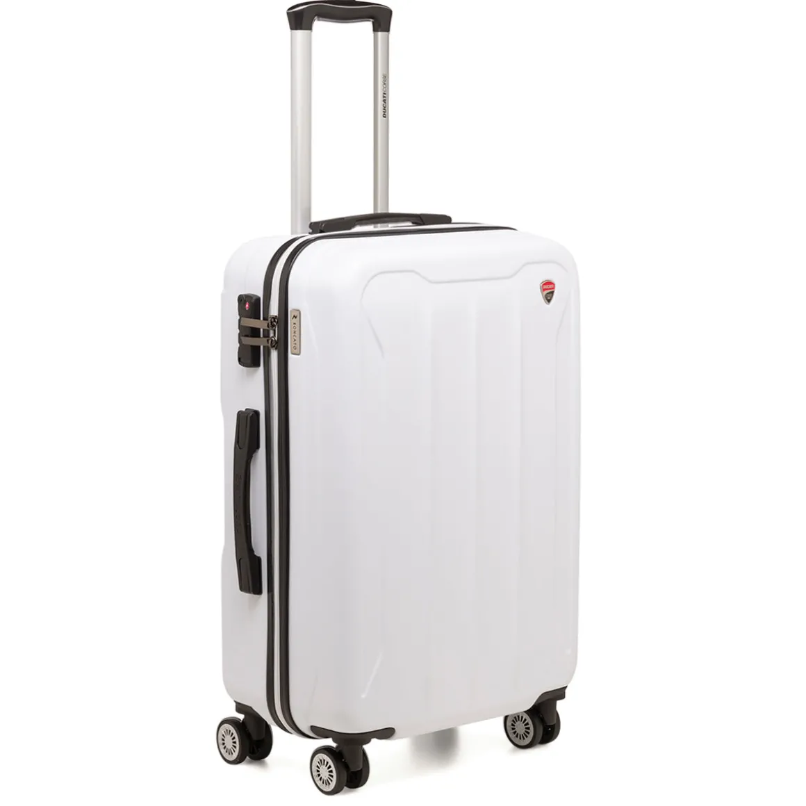 Trolley medio bianco in ABS Ducati Corse x Ciak Roncato Flight