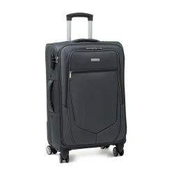 Trolley medio grigio antracite in tessuto Govago