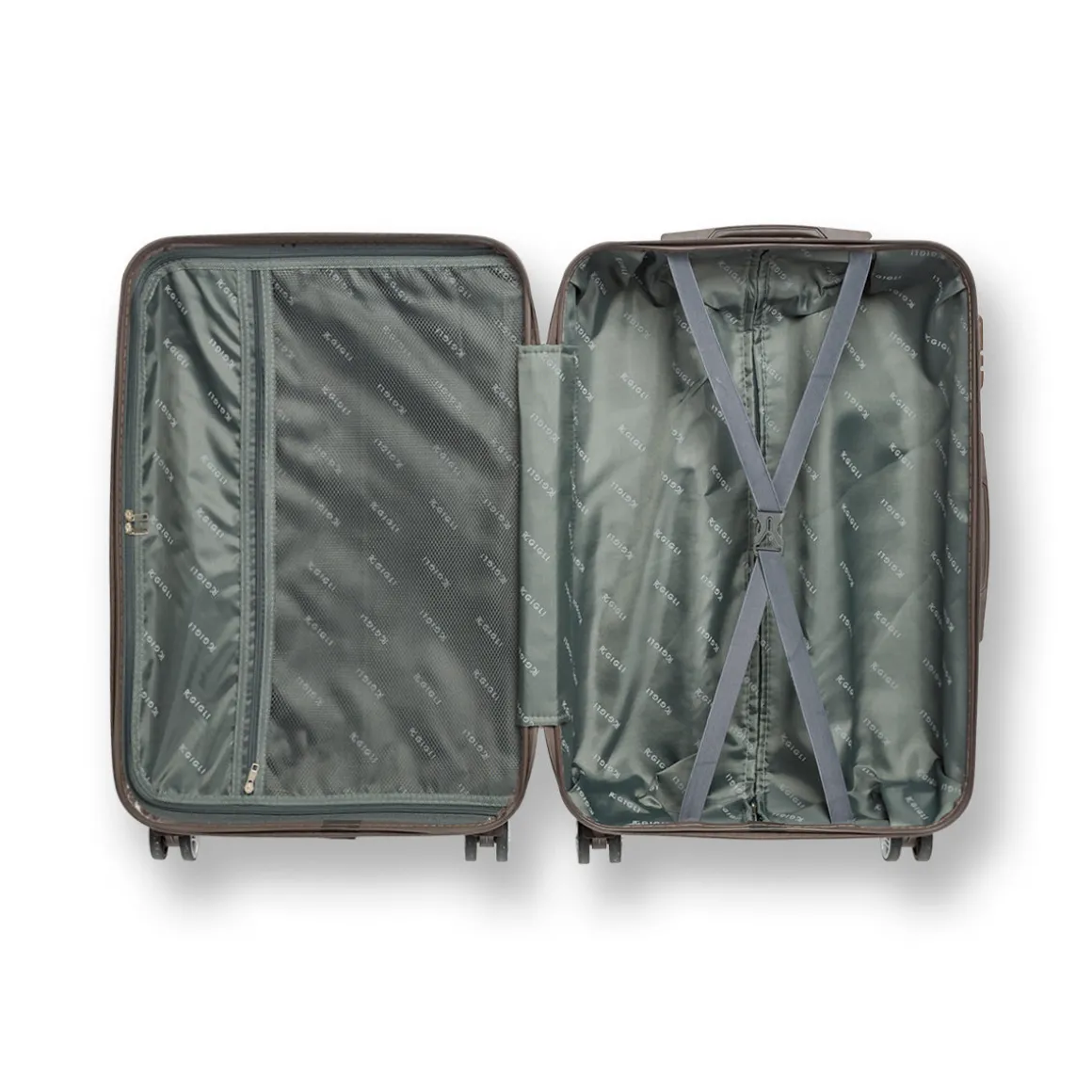 Trolley medio marrone in ABS Romeo Gigli