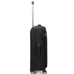 Trolley medio nero in tessuto Valigie Romeo Gigli