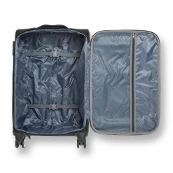 Trolley medio nero in tessuto Valigie Romeo Gigli