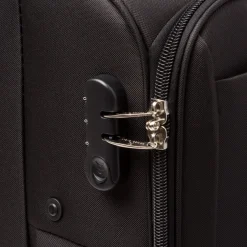 Trolley medio nero in tessuto Valigie Romeo Gigli