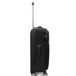 Trolley medio nero in tessuto Govago