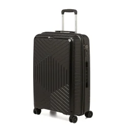 Trolley medio nero rigido in ABS Ciak Roncato Hexa