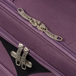 Trolley medio viola in tessuto Romeo Gigli