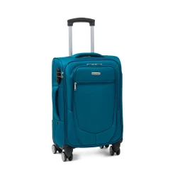 Trolley piccolo blu ottanio in tessuto Govago