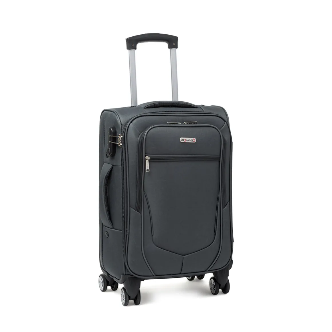 Trolley piccolo grigio antracite in tessuto Govago