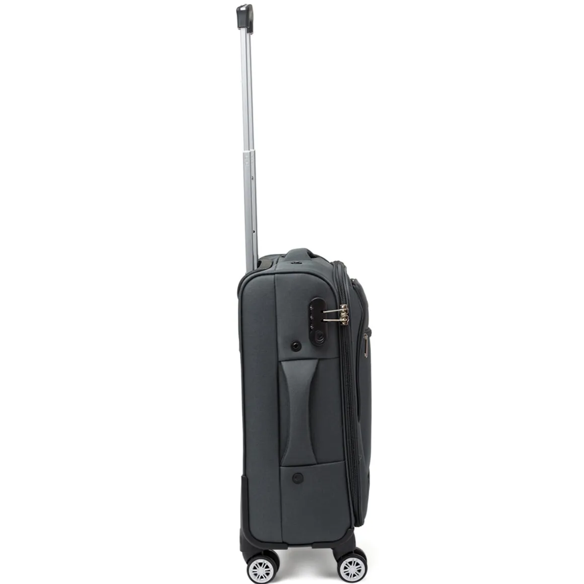 Trolley piccolo grigio antracite in tessuto Govago