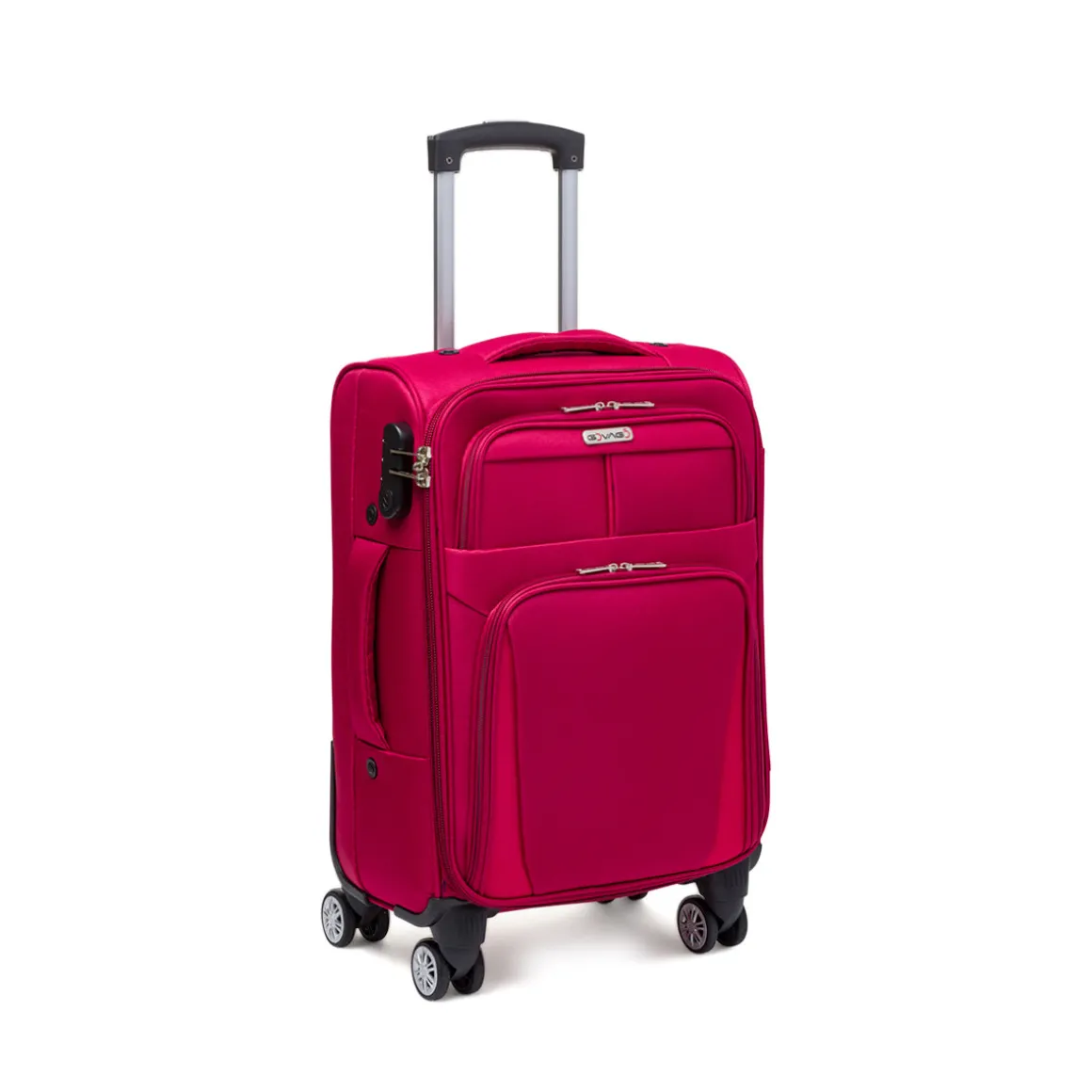 Trolley piccolo rosso in tessuto Govago